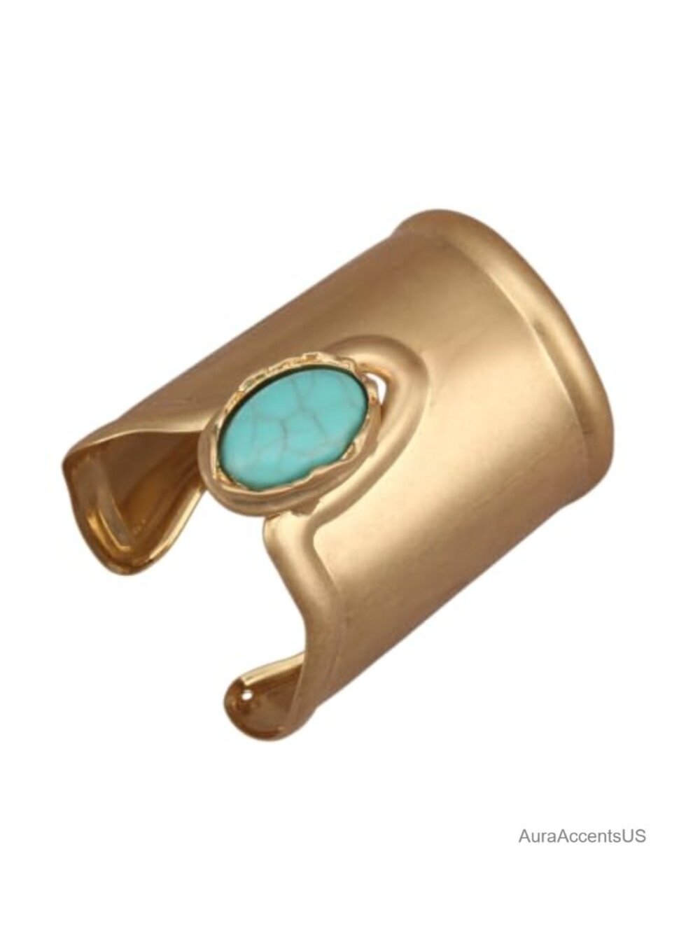 Gold Plated Wide Cuff Bracelet Open Bangle Statement Jewelry